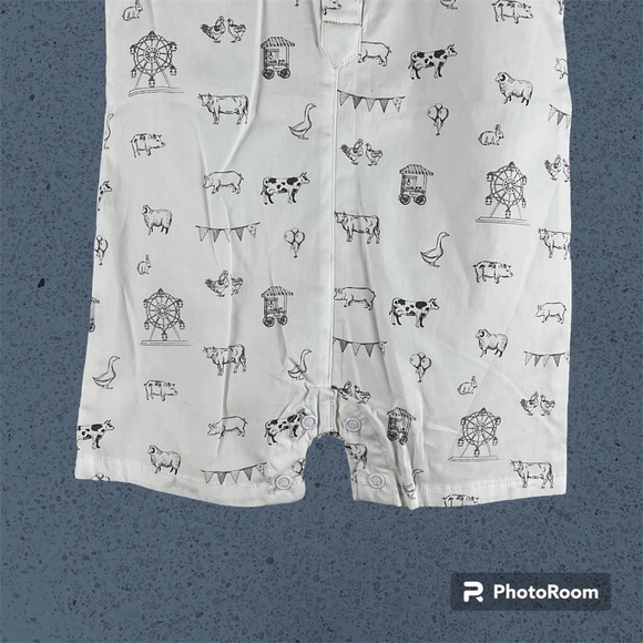 Little Lad Baby Boy County Fair Animal Print One Piece Romper 18 Months Infant - Picture 3 of 5